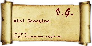 Visi Georgina névjegykártya